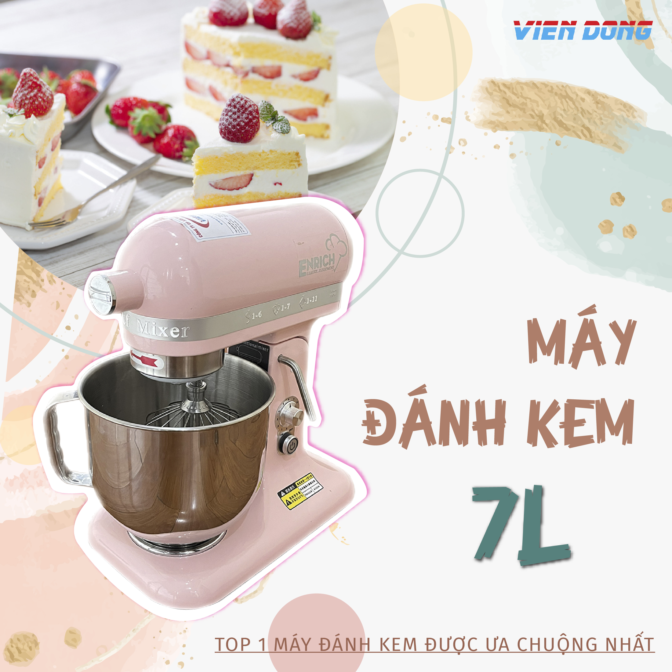 máy đánh trứng 7L