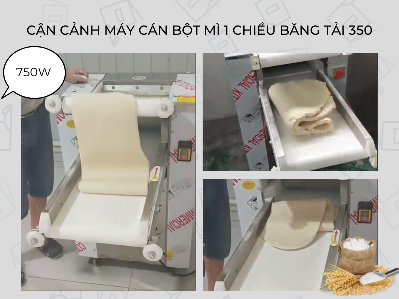 Máy cán bột 1 chiều