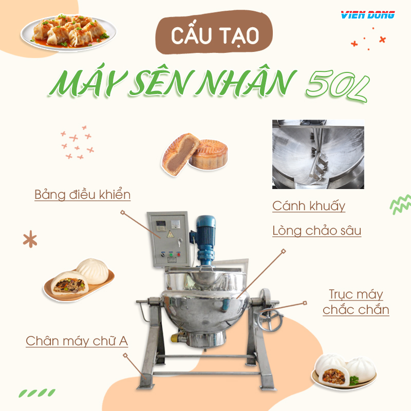 Máy sên nhân 50L