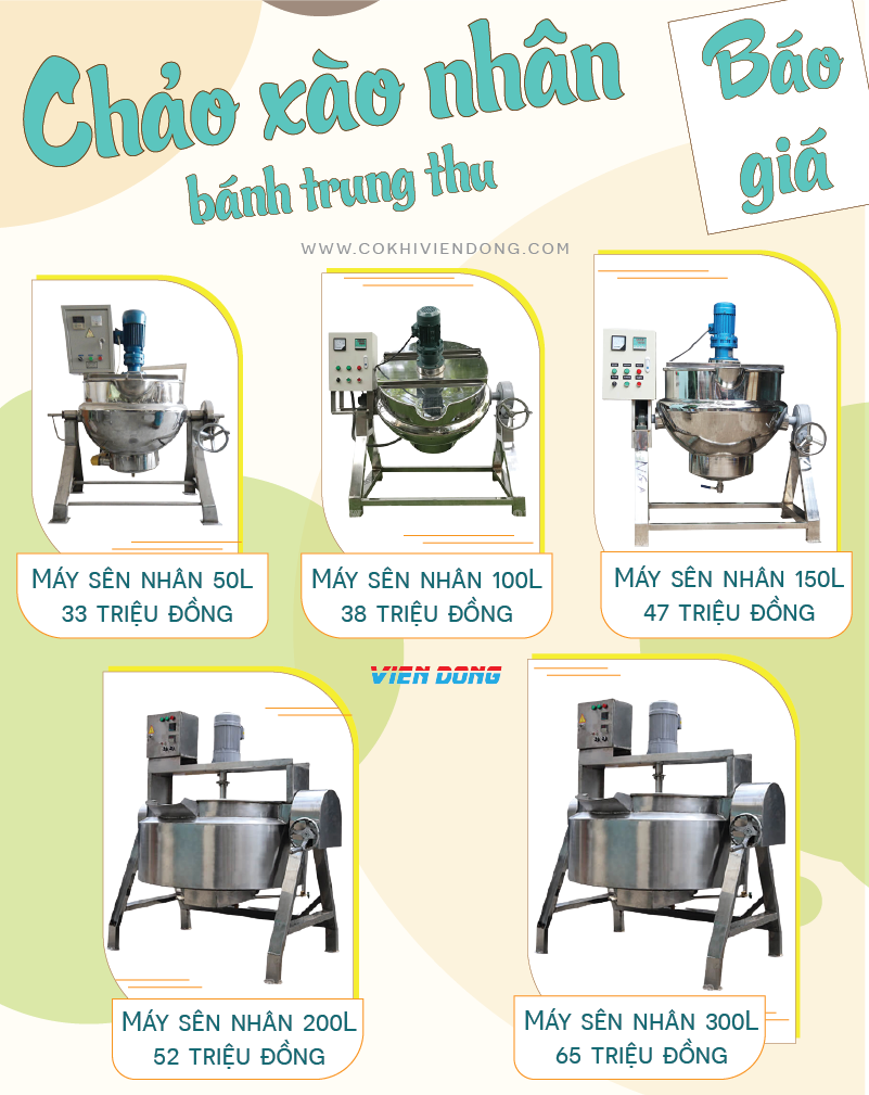 Chảo xào nhân bánh trung thu