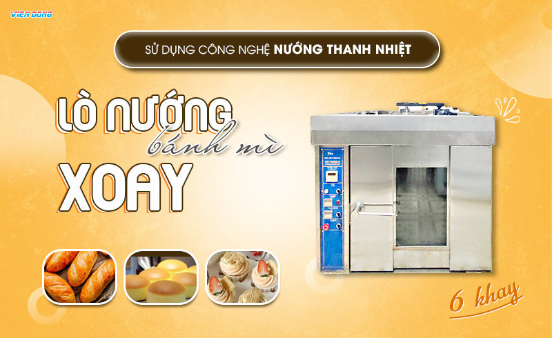 lò nướng xoay 12 khay