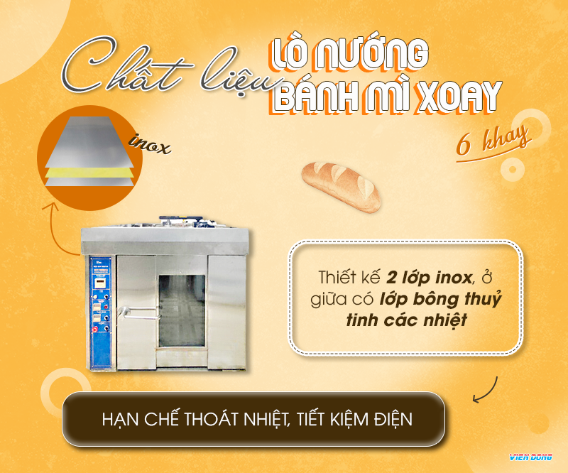 lò nướng xoay 10 khay