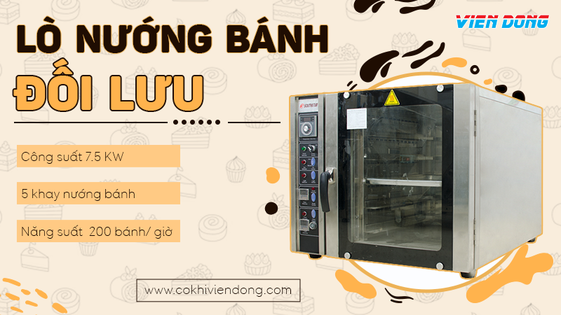 Lò nướng bánh mì đối lưu 5 khay SouthStar