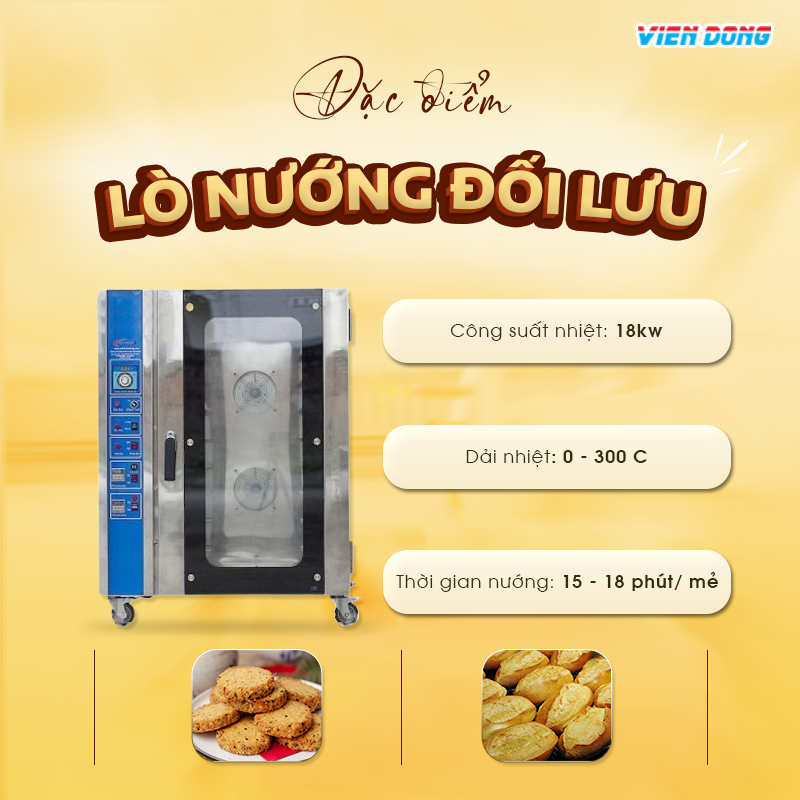 Lò nướng bánh mì xoay 10 khay