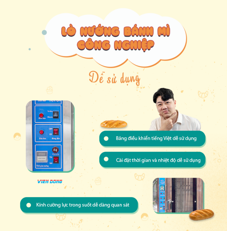 Giá lò nướng bánh mì công nghiệp